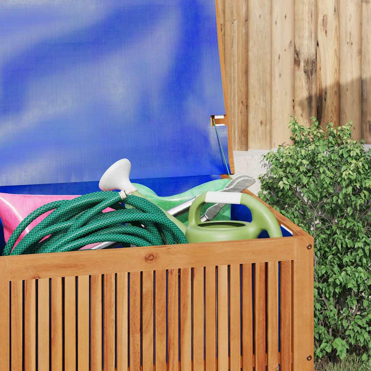 GARTENBOX 75/75/58 Cm Massivholz Akazie - Braun, Holz (75/58/75cm) - vidaXL