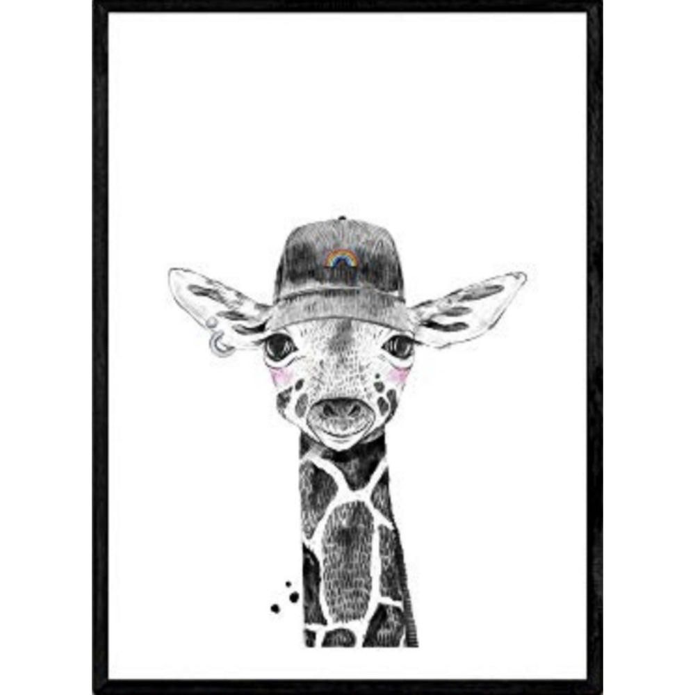 POSTER Giraffe – Kinder A3 Rahmenlos - Klar, Papier (29.7/5/42cm) - Nacnic