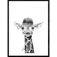POSTER Giraffe – Kinder A3 Rahmenlos - Klar, Papier (29.7/5/42cm) - Nacnic