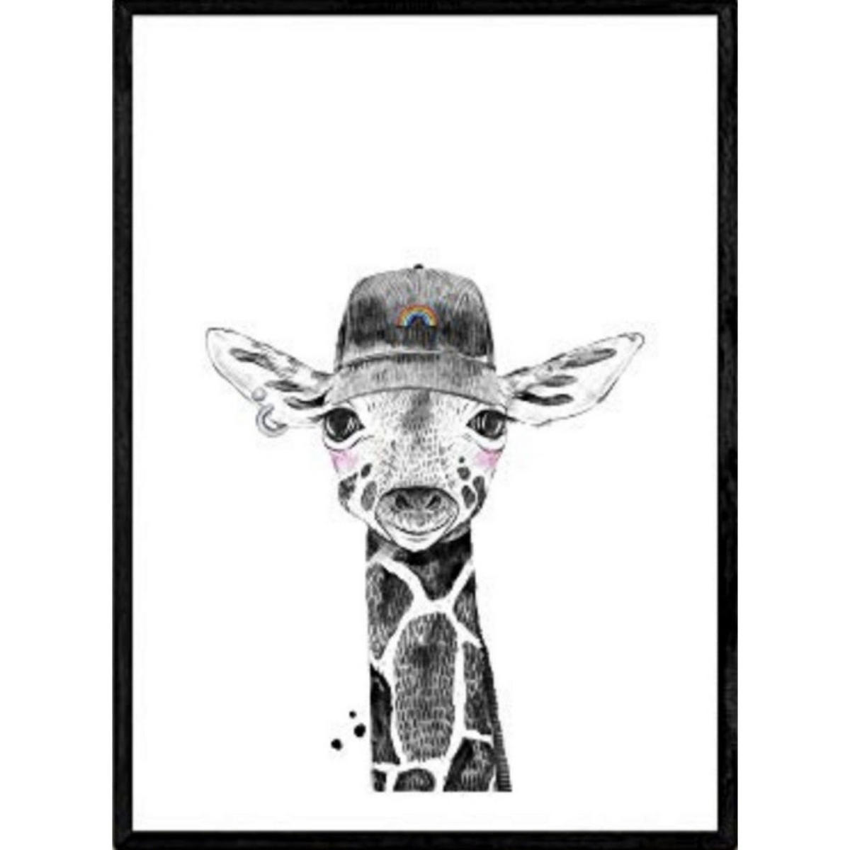 POSTER Giraffe – Kinder A3 Rahmenlos - Klar, Papier (29.7/5/42cm) - Nacnic