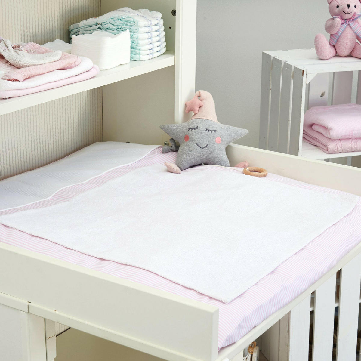 WICKELAUFLAGE Rosa - Rosa, Textil (80/70cm) - nordic coast company