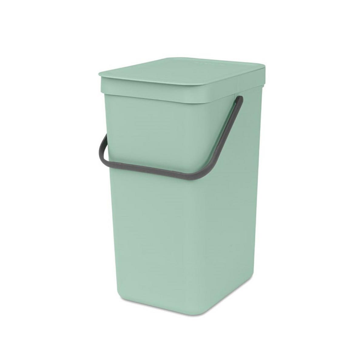 MÜLLEIMER Mit Stay Open Deckel 16 Liter 40 x 27,9 x 22 cm Kunststoff Jade - Grün, Kunststoff (27.9/40/22cm) - PROREGAL