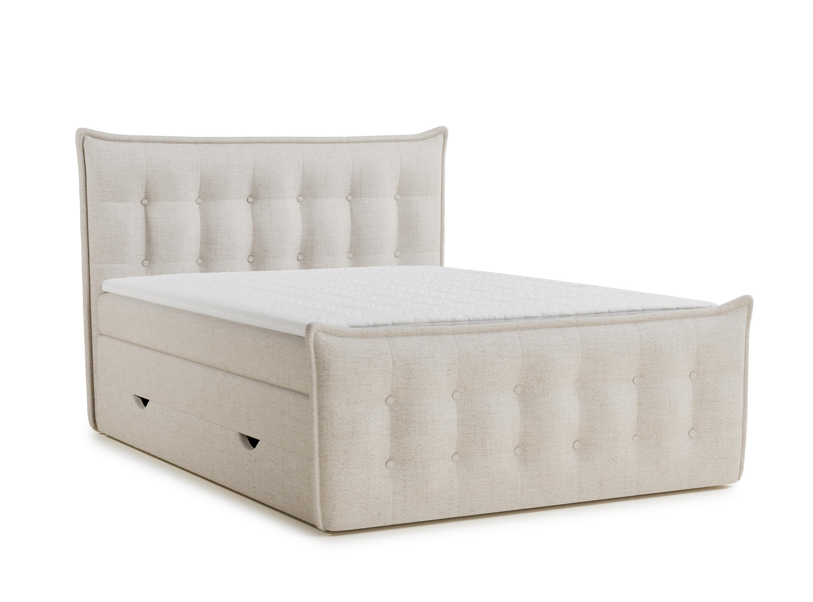 Maison de Reve Boxspringbett Beige 180x200 cm