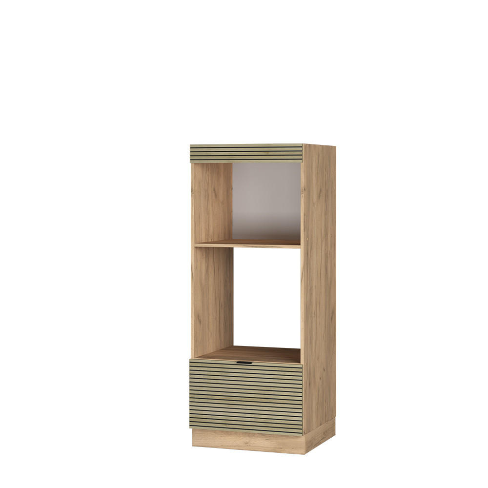 MIKROVÅGSSKÅP Fame-Line Ekpanel 60 cm öppna Ekfärgad, Honungsek 153.6/60/58.1 cm