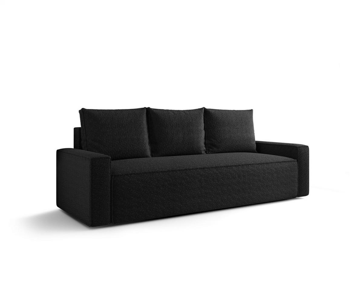 SOFA mit Schlaffunktion SAVIO Quelle 100 - Schwarz, Textil (232/90/90cm) - Bedante
