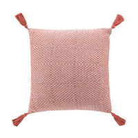 ZIERKISSEN Louisette 40/40 cm - Terracotta, Naturmaterialien (40/40cm) - Douceur d´intérieur