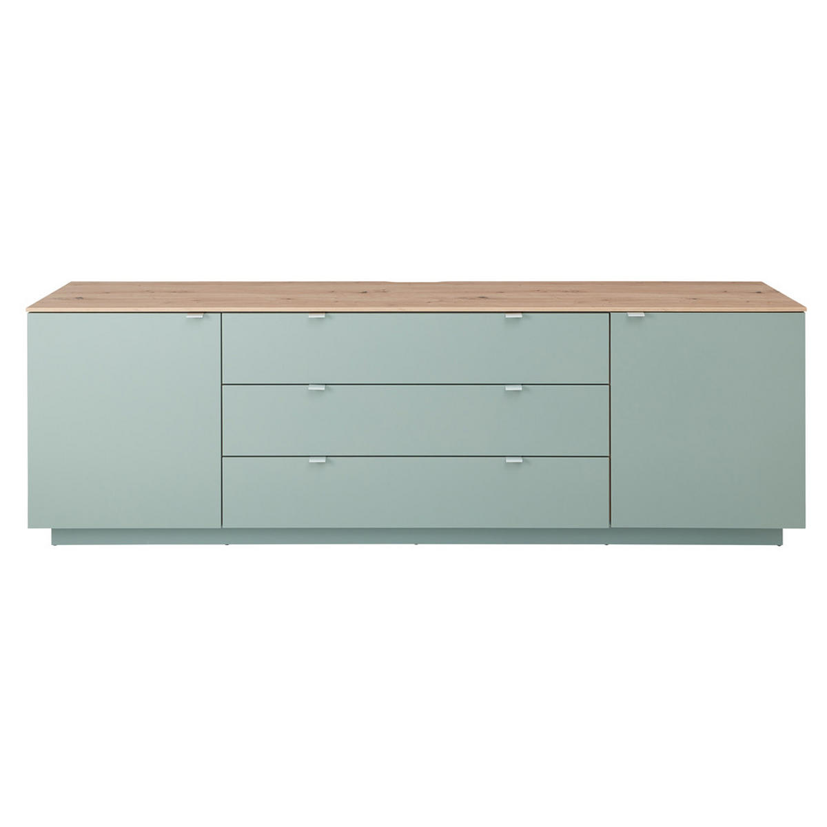 SIDEBOARD Cust-36 - Grün, Holzwerkstoff (240/77/44cm) - Lomado