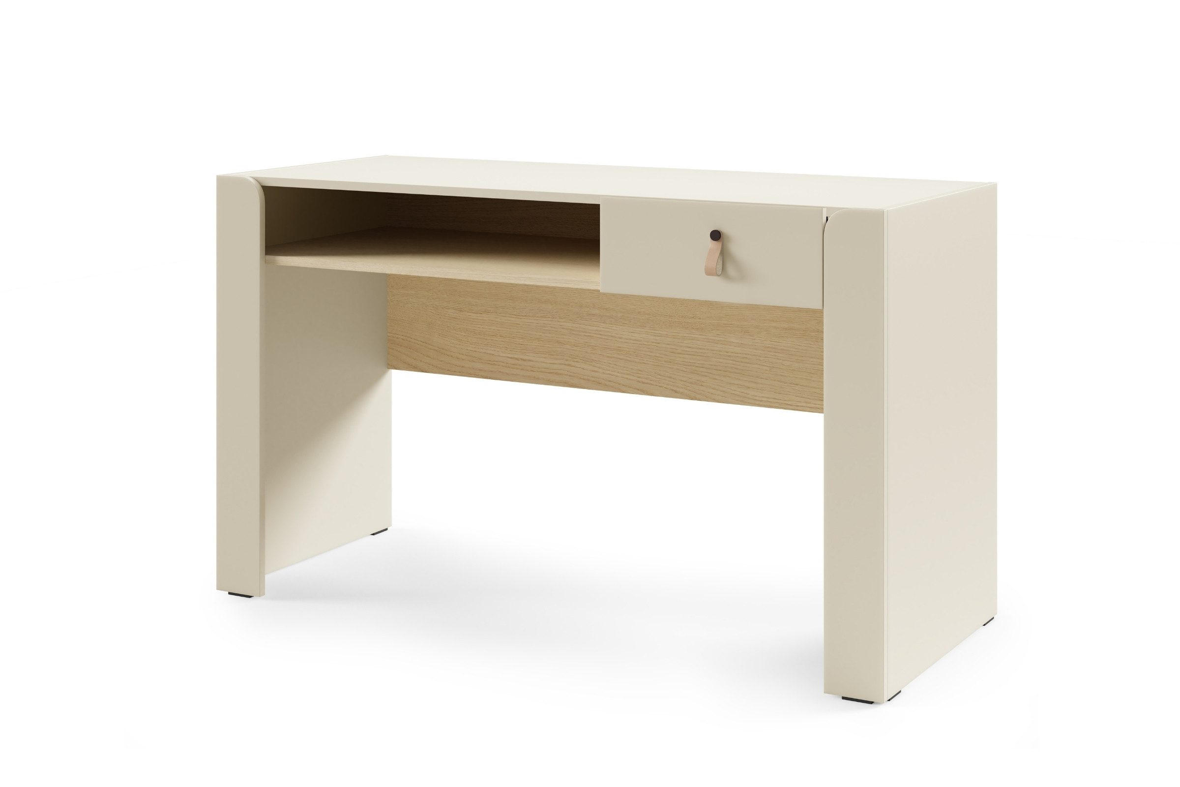 KINDERSCHREIBTISCH SOVI 16 120 / 76 / 52 cm in Macadamia / Eiche Mavelie - Eichefarben/Beige, Holzwerkstoff (120/76/52cm) - Deine Möbel 24