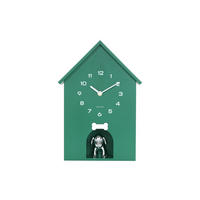 WANDUHR Dog House Grün 9/24.9/27 cm - Grün, Kunststoff (24.9/27/9cm) - Karlsson