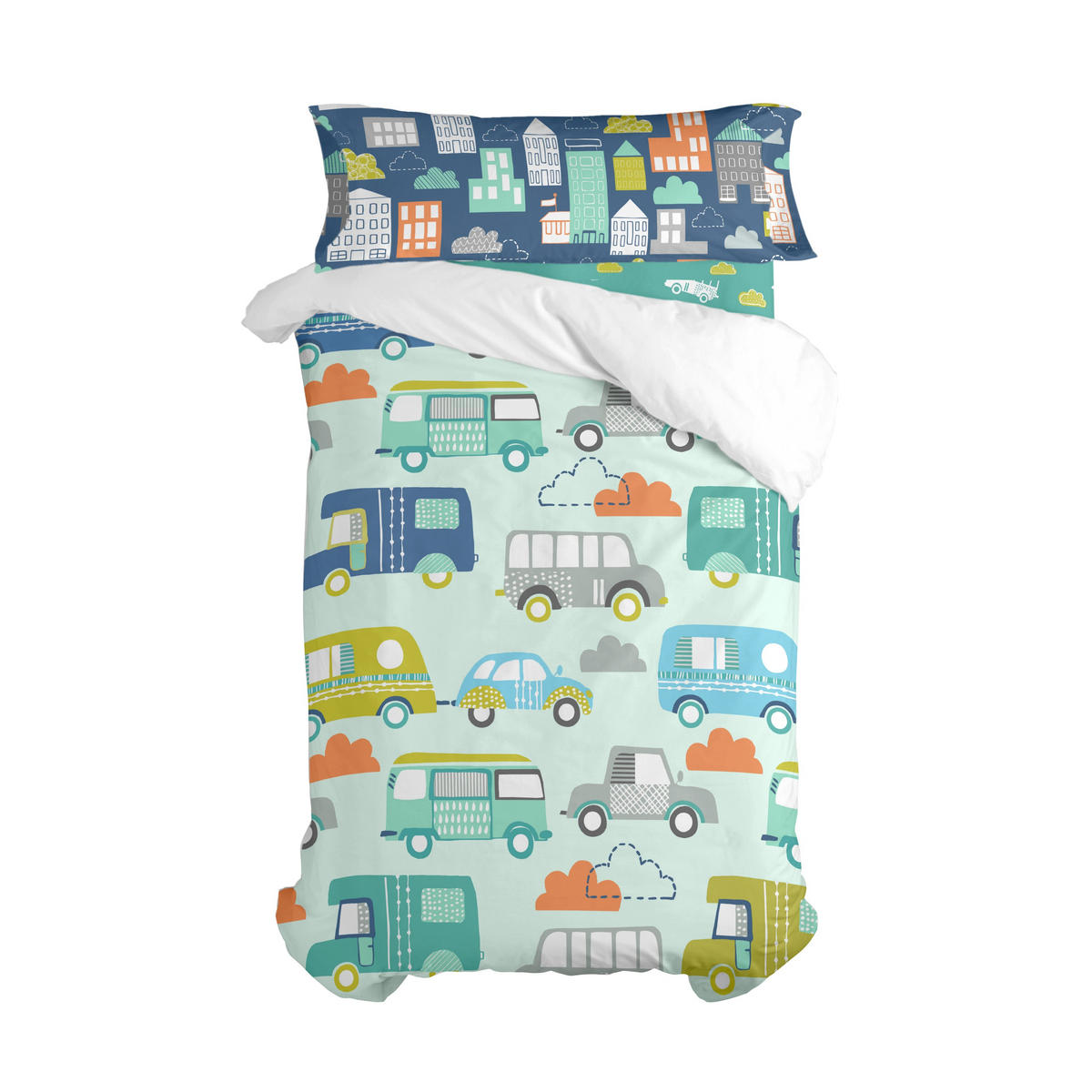 BETTBEZUG 2er-Set teiliges holidays 135/140x200 cm (standardgrösse) mehrfarbig - Multicolor, Textil (140/200cm) - Happy Friday