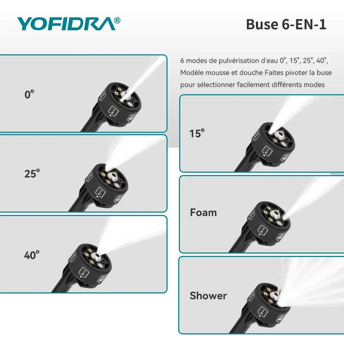 ELEKTRO-HOCHDRUCKREINIGER 6IN1 200Bar Bürstenloser für Makita Akku, Mit 2 Batterien - Schwarz, Kunststoff (41.5/23cm) - Coonoor