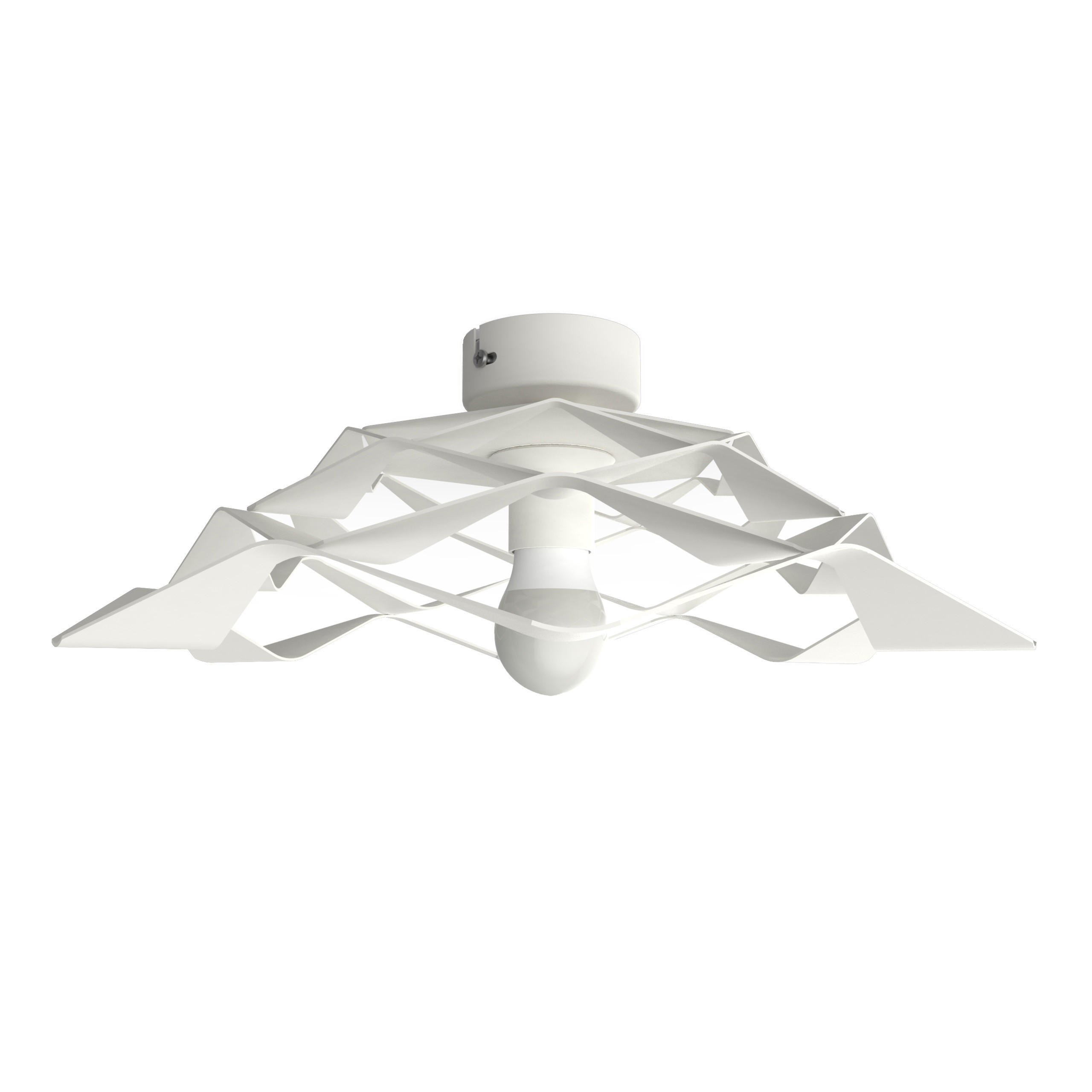 DECKENLEUCHTE - Weiß, Metall (40/40/13cm) - Lumicom