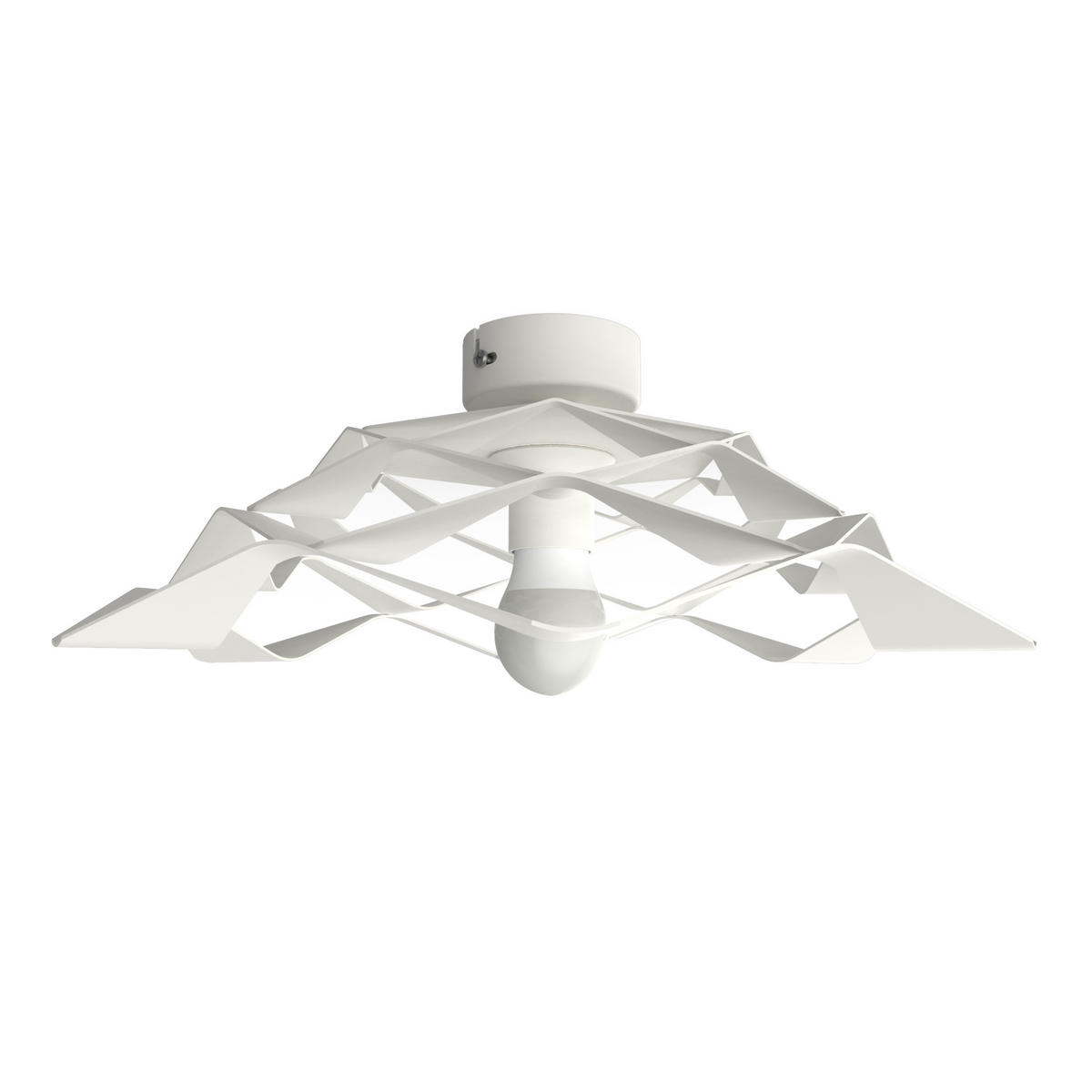 DECKENLEUCHTE - Weiß, Metall (40/40/13cm) - Lumicom