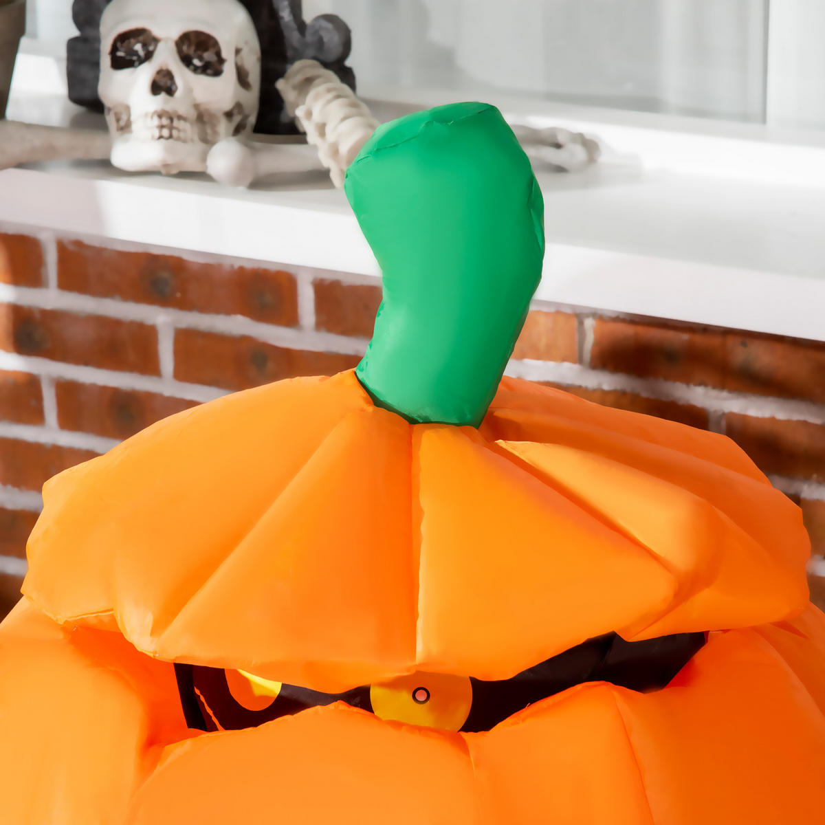 HALLOWEEN-DEKORATION Orange 76.0/64.0/115.0cm - Orange, Textil (64/115/76cm)