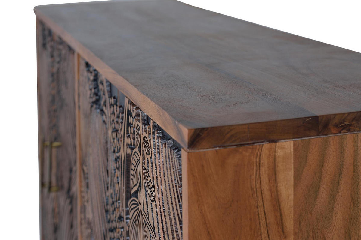 SIDEBOARD aus Akazienholz - Braun, Holz (42/94/190cm) - Giner y Colomer