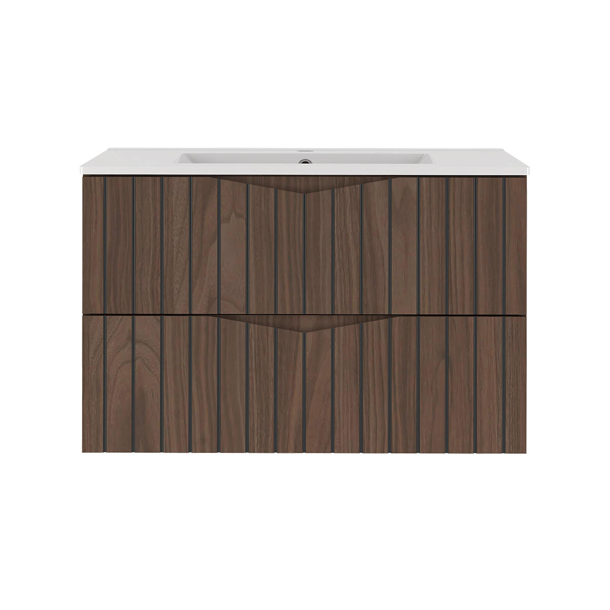 WASCHTISCH 80cm Siena Holz und Schwarz - Schwarz, Holzwerkstoff (80/50/45.8cm) - Petits-meubles