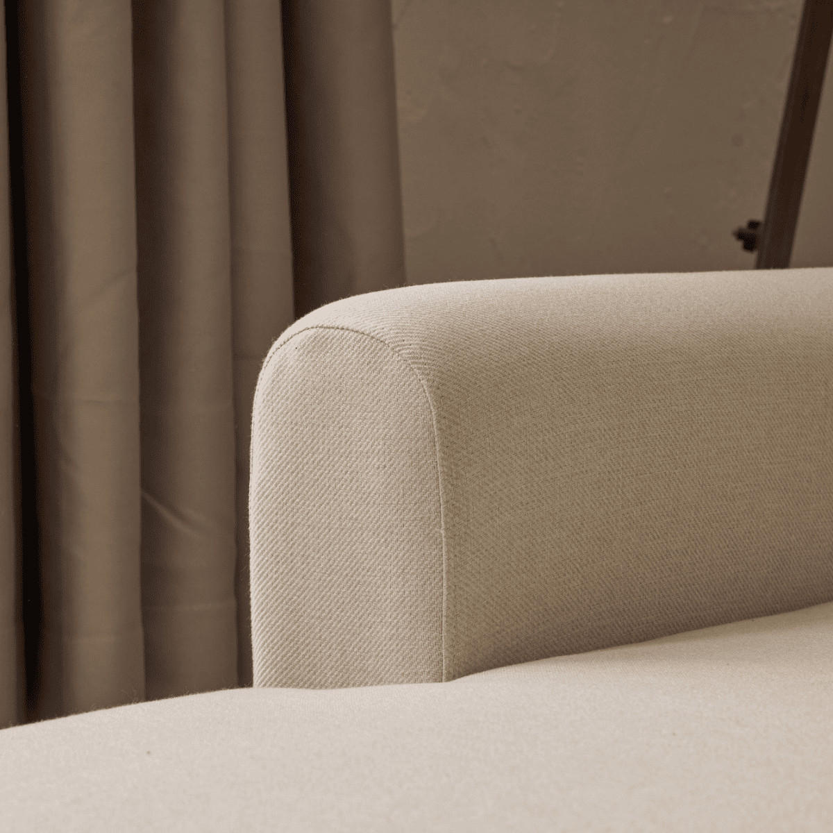 ECKSOFA mit Schlaffunktion und linksseitiger Récamiere - mane 246/160/85 cm - Creme, Holz (160/246cm) - Calicosy