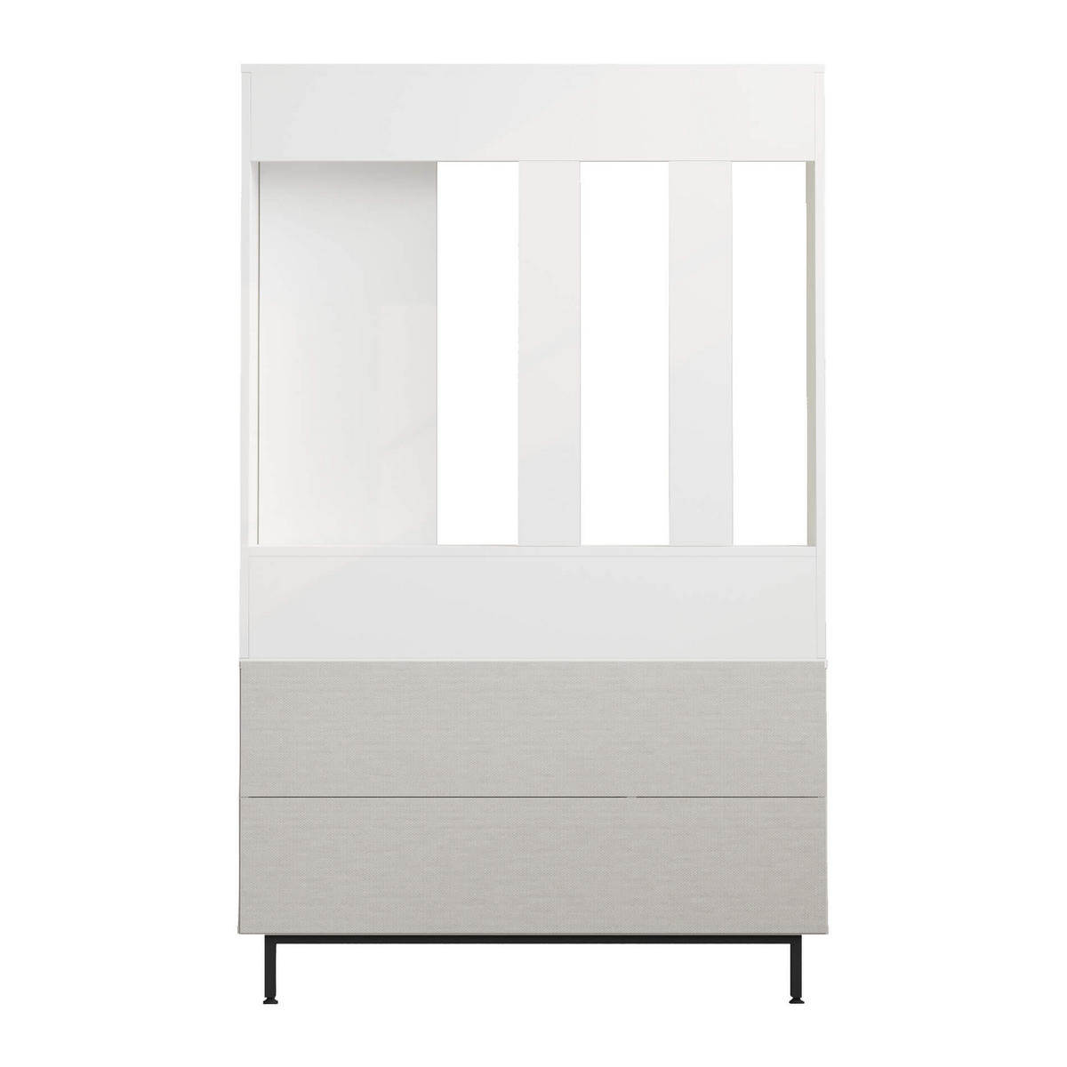 GARDEROBE Weiß 33,5/112/178 cm - Weiß, Holzwerkstoff (112.2/178.2/33.5cm) - Mobili Rebecca