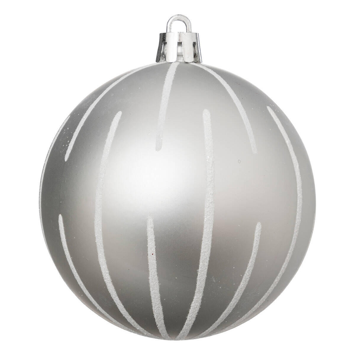 WEIHNACHTSKUGELN Silbern Ø 8 cm - Silberfarben, Kunststoff (8/9.2/8cm) - Atmosphera Createur d´interieur