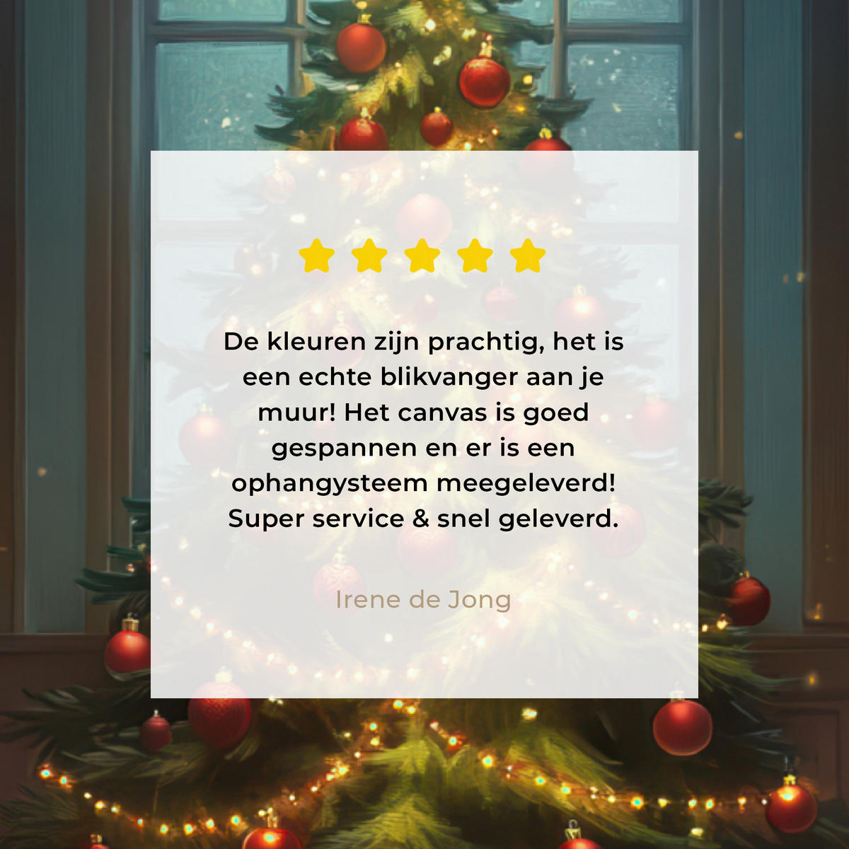 LEINWANDBILD Weihnachtsbaum - Geschenk - Winter 40x30 cm - Grün, Textil (40/30cm) - MuchoWow