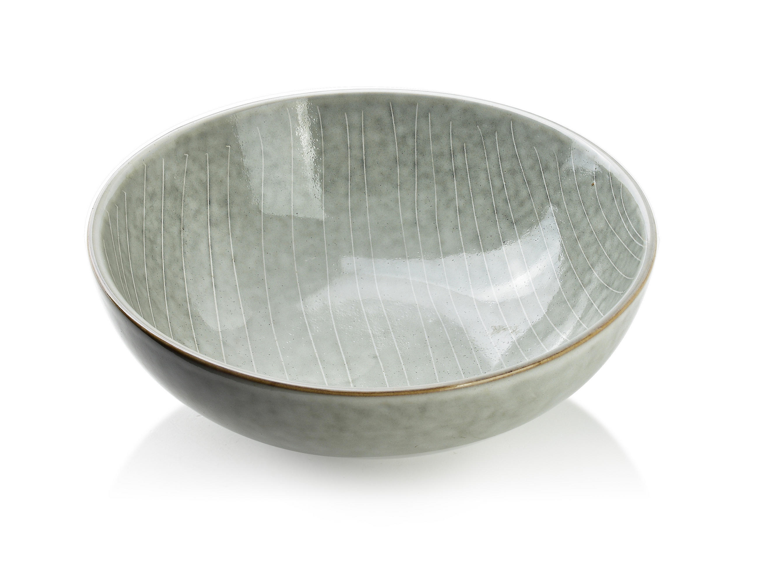 SCHALE Basic Nature Grau 17/17/6 cm Keramik - Grau, Keramik (17cm) - Mondex