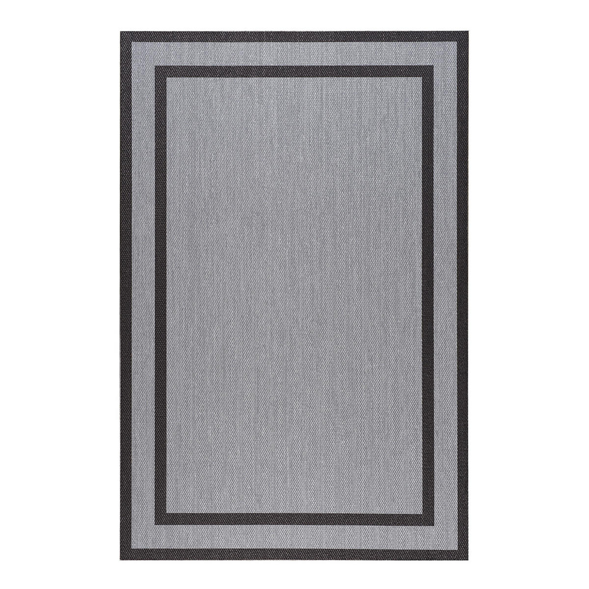TEPPICH Premium en Vinyle Graue Rechtecke 160x230 cm - Grau, Kunststoff (160/230cm) - STORESDECO