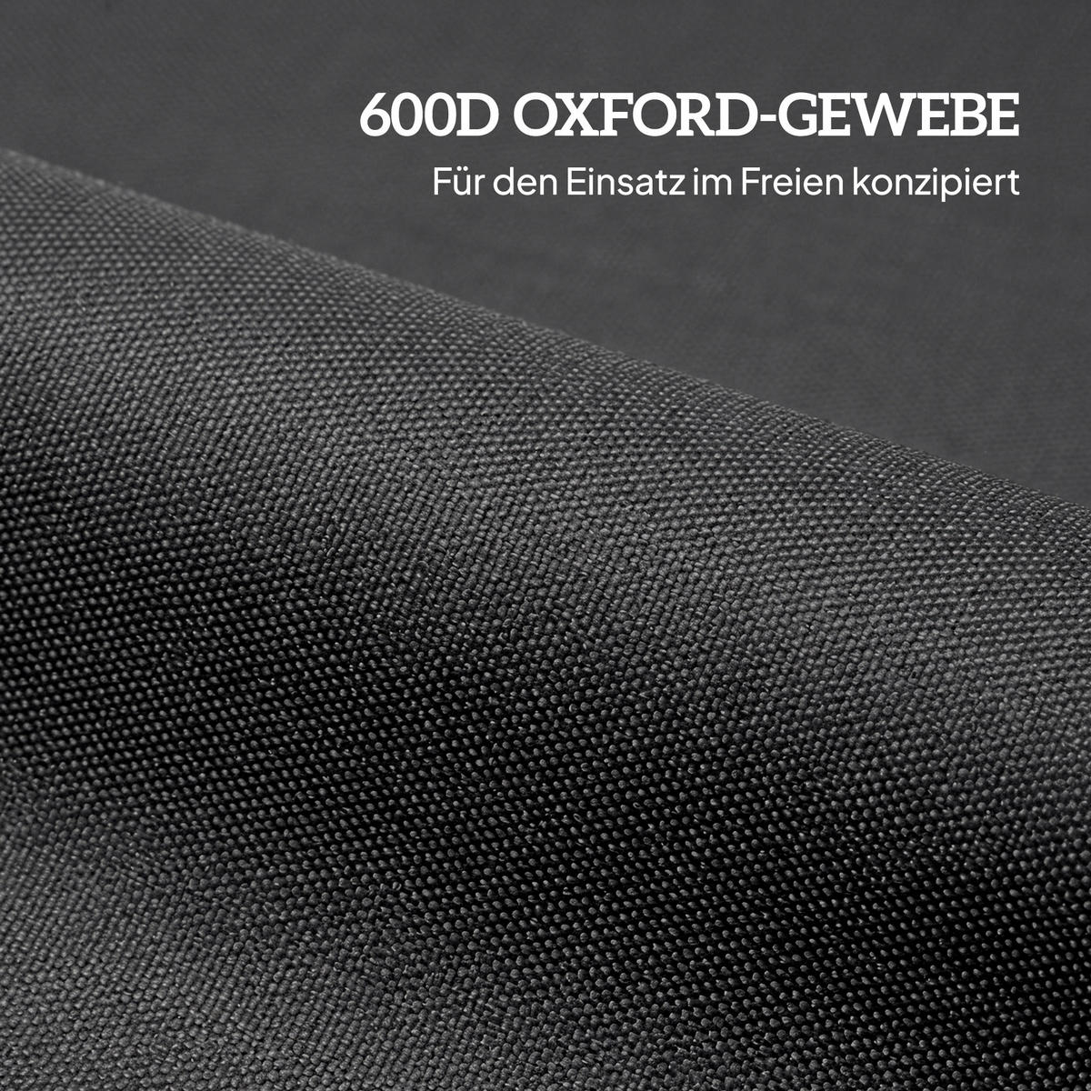 SADA 8 PÍSKOVÝCH VÁŽEK pro pavilon, naplnitelných až do 40 kg - černá, textil (1/20cm) - Outsunny