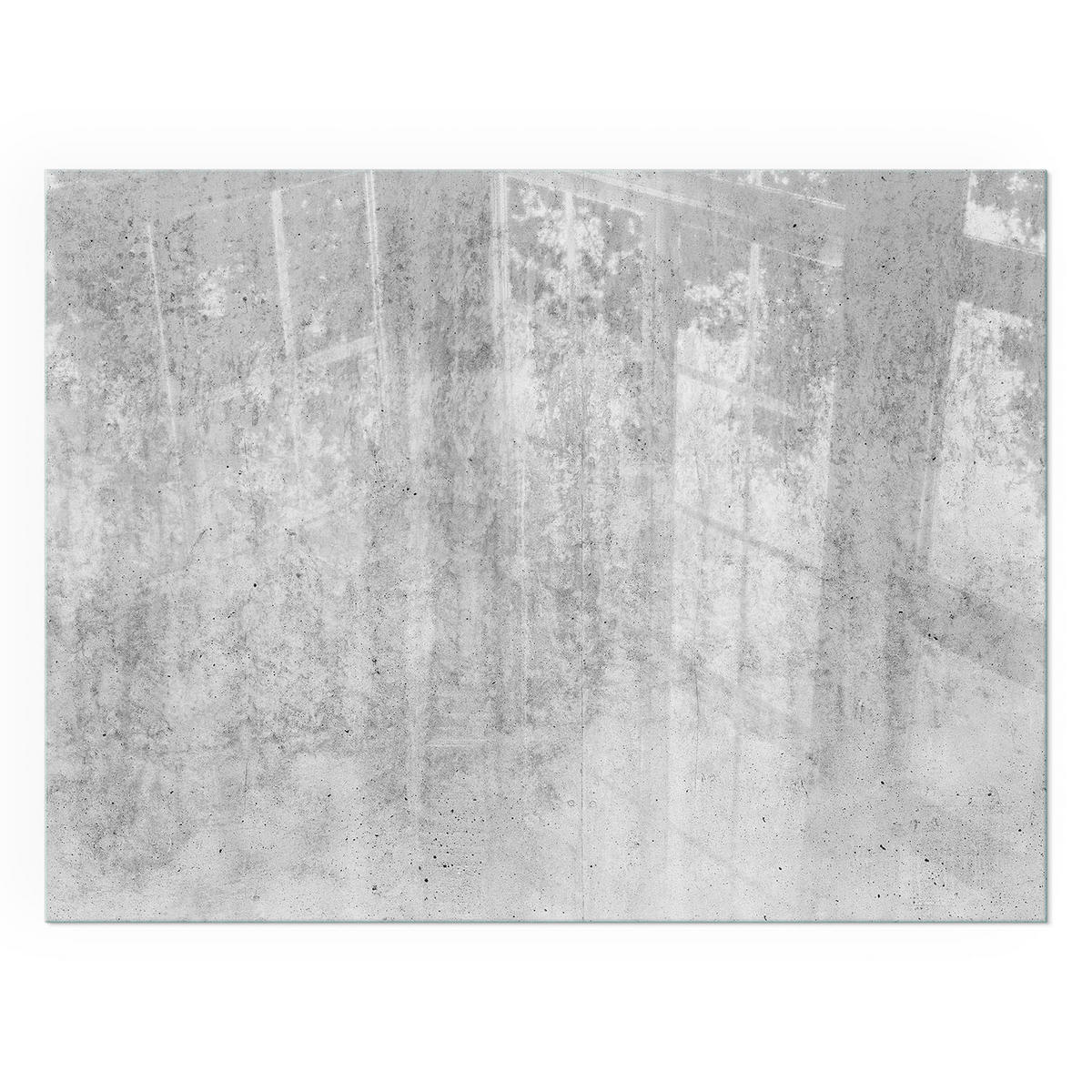 GLASPLATTE für Kamin 80x60 cm - Grau, Glas (80/60/0.4cm) - TULUP