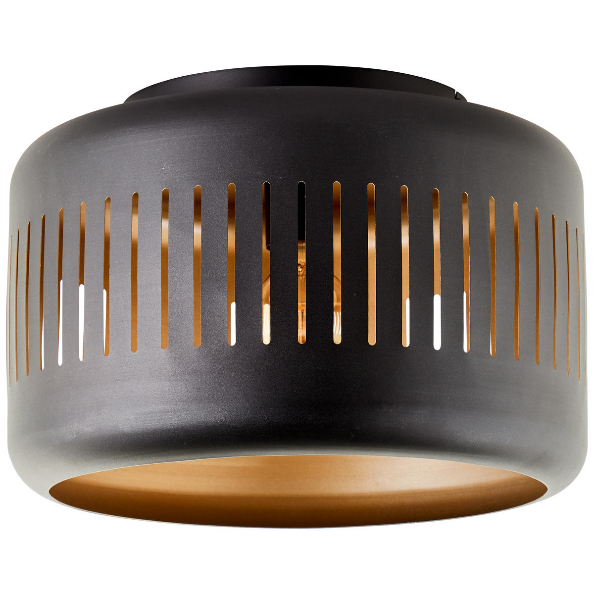 DECKENLEUCHTE Tyas 99803/86 - Schwarz, Metall (38/38/25.5cm) - Brilliant