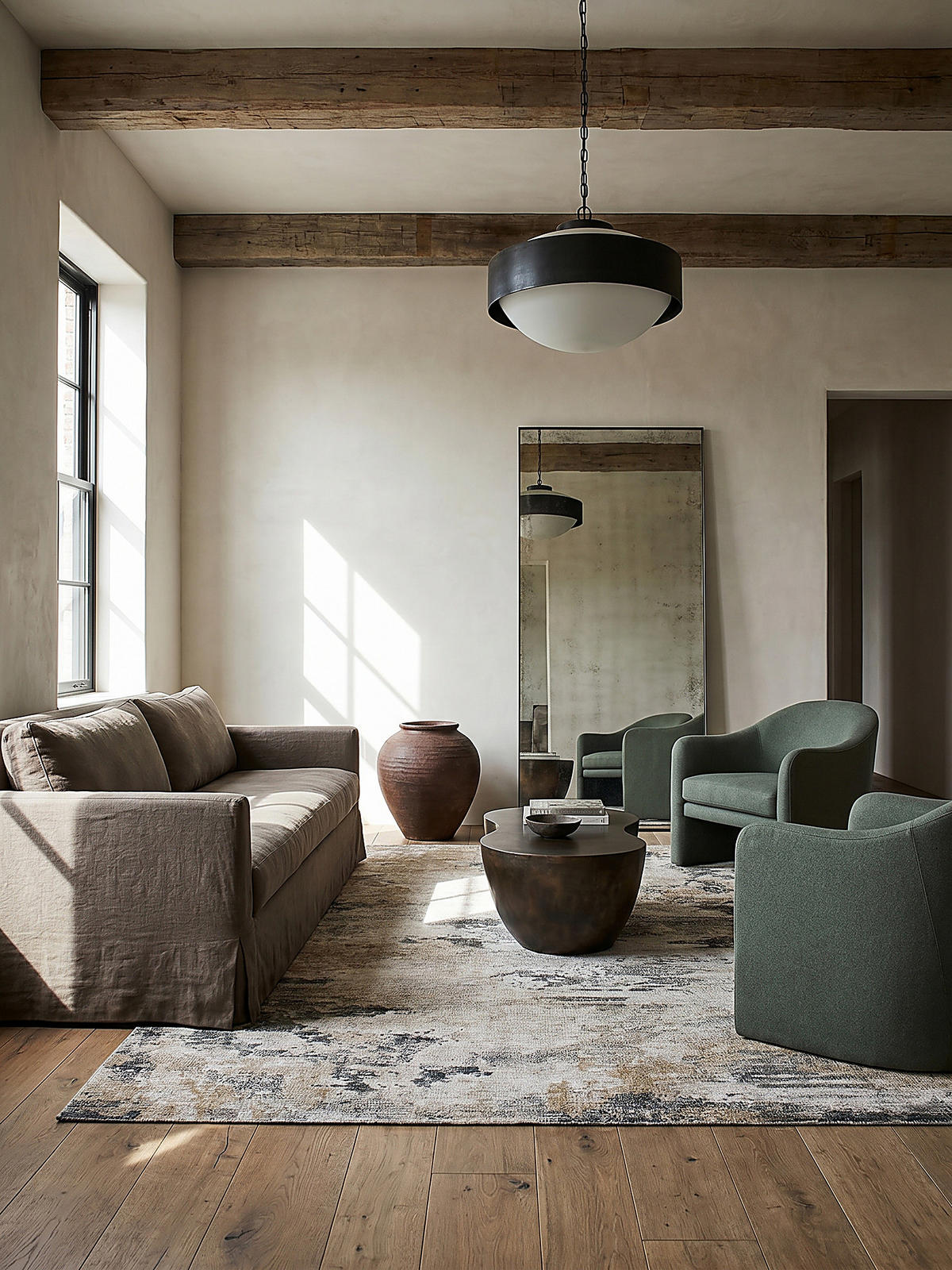 TEPPICH waschbar Abstrakt, Wohnzimmer schmutzabweisend Gelb-Natur Rechteckig 152x230 - Beige, Textil (152/230cm) - KADIMA DESIGN