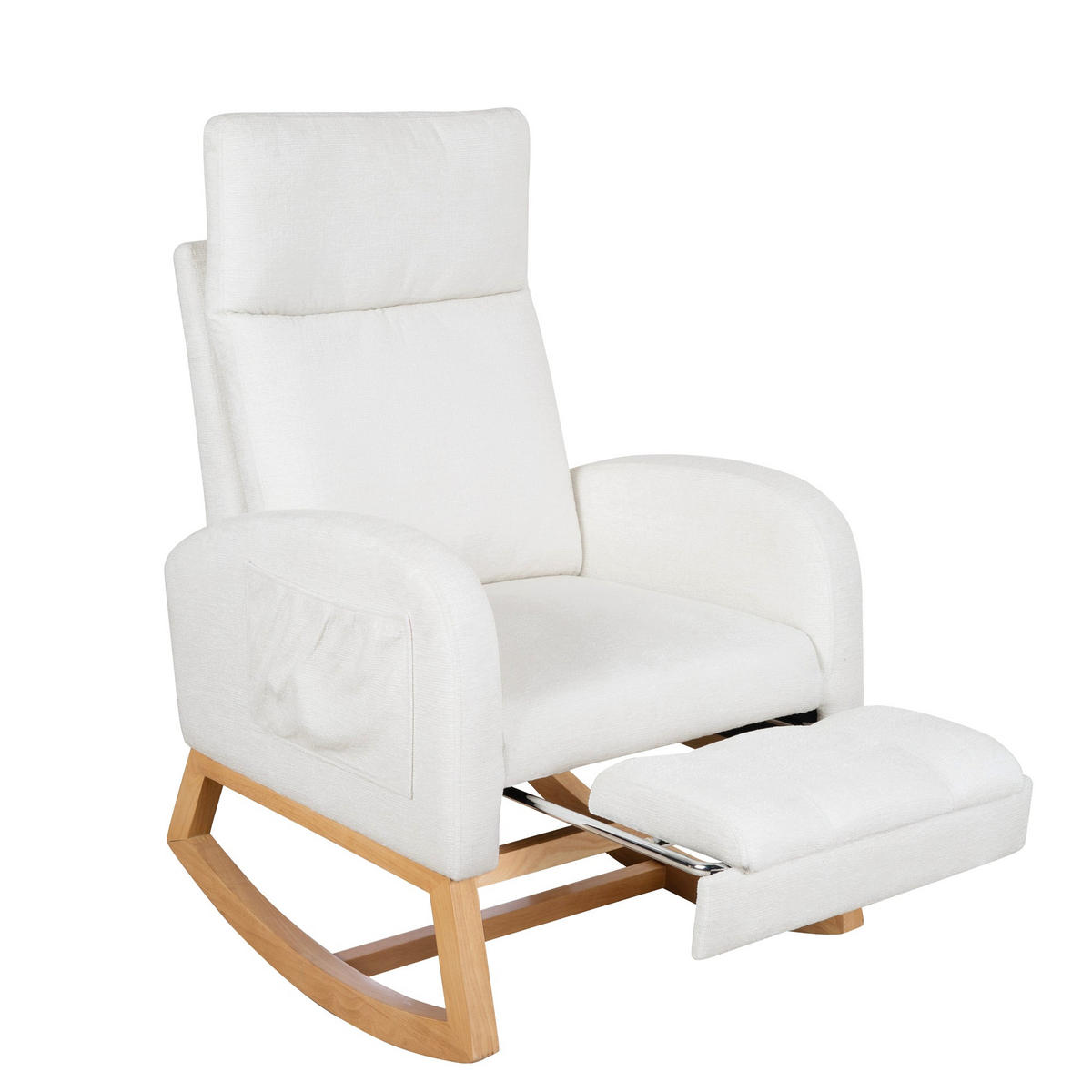 STILLSESSEL Beige - Beige, Holz/Textil (70/106/89cm) - Roba