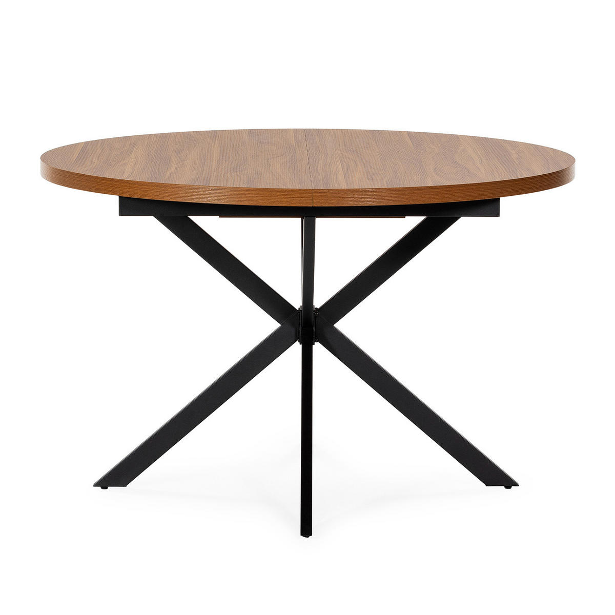 MASA DE MASA Murano aspect de nuc comun, 120-160 cm - culoare nucă, compozit lemnos (120/120/75cm) - VS Venta-stock