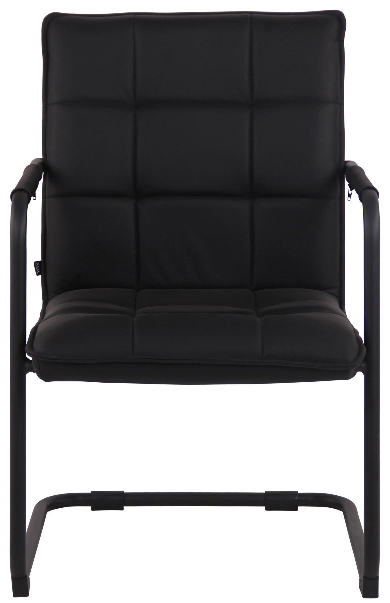 SCHWINGSTUHL Echtleder schwarz - Schwarz, Leder/Metall (57/89/64cm) - CLP