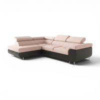 ECKSOFA Jade Mit Schlaffunktion - Beige, Holzwerkstoff/Textil (202/275cm) - Fun Möbel