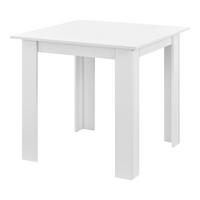 ESSTISCH Algermissen - Weiß, Holzwerkstoff (80/80/76cm) - [en.casa]