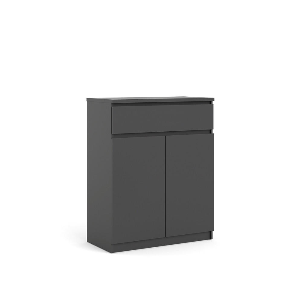 HIGHBOARD mattschwarz - Schwarz, Holzwerkstoff (80/100/40cm) - ebuy24
