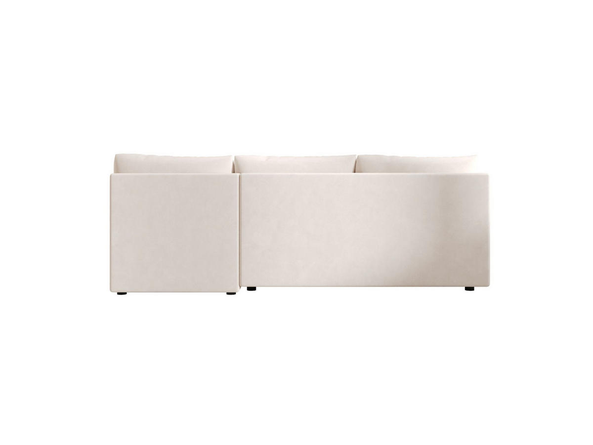 ECKSOFA MOS L BIS Itaka 16 Rechts mit Schlaffunktion - Beige, Textil (220/143cm) - Bedante