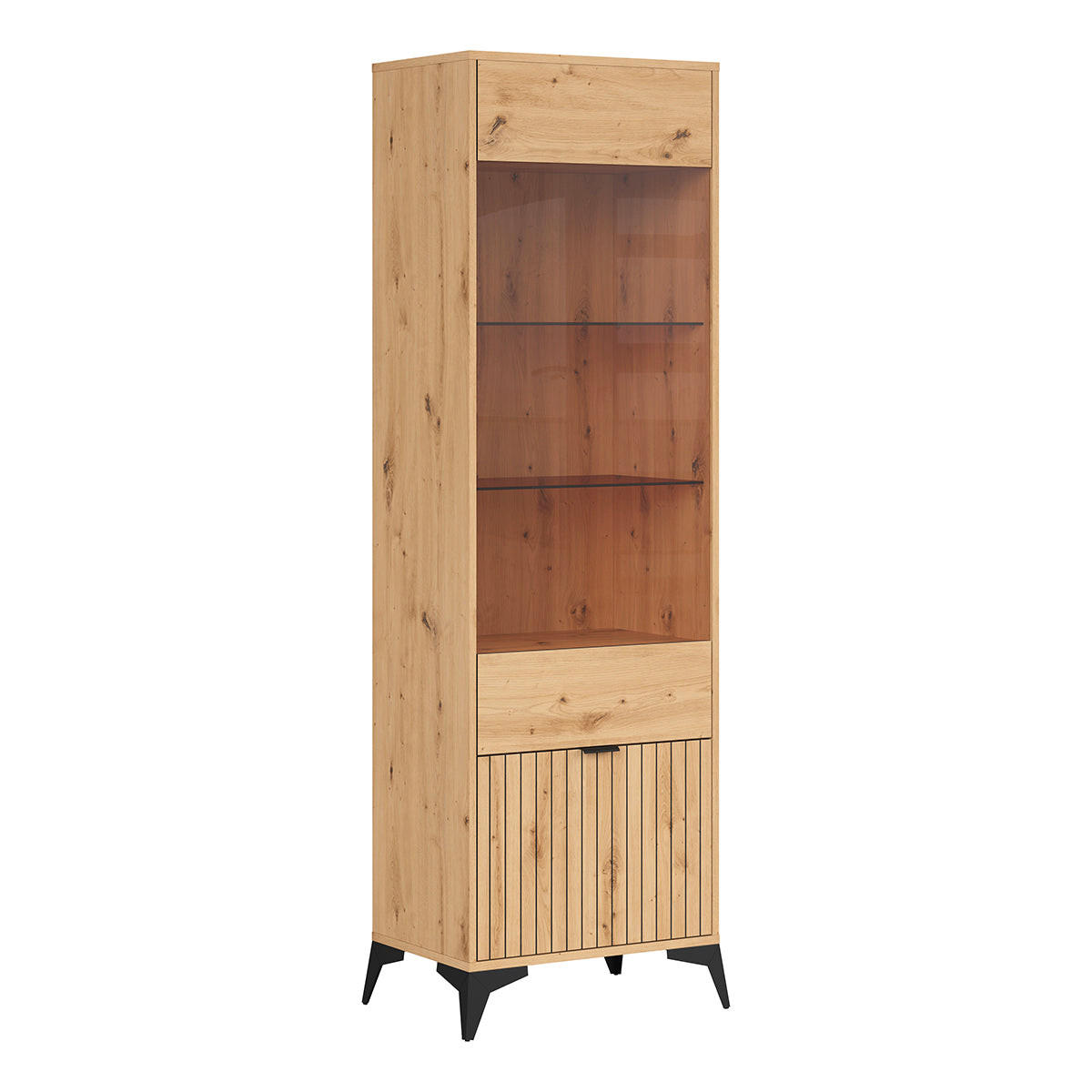 VITRINE Mao Holz - Braun, Holzwerkstoff (60/197/41cm) - Petits-meubles