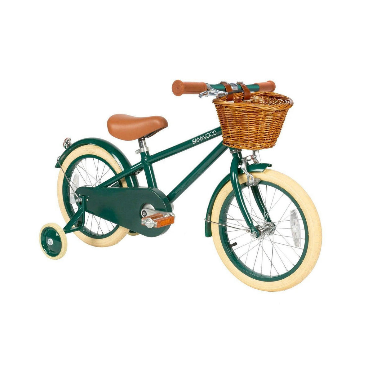 KINDERFAHRRAD aus Alu und Stahl, 4-7 Jahre, Grün - Dunkelgrün, Metall (23.5cm) - Banwood