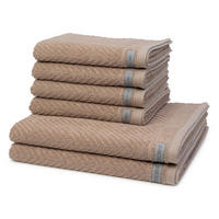 FROTTIERSET Smart 6-teilig - Braun, Textil (50/100cm) - Ross
