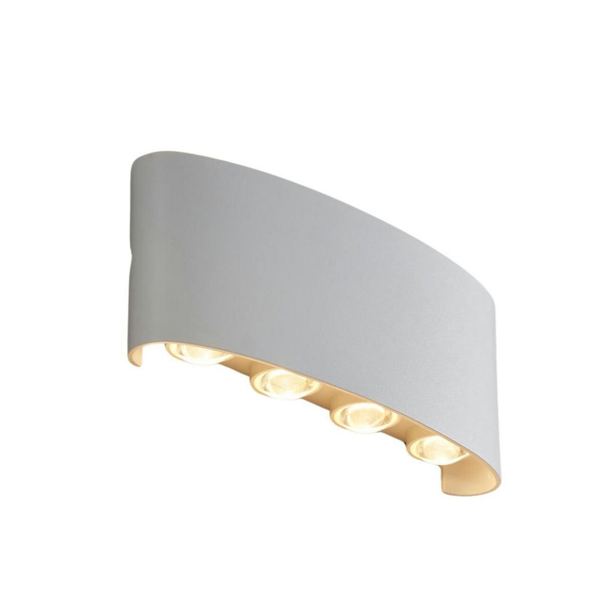 WANDLEUCHTE Prisma, Weiß, 22cm - Weiß, Metall (22/9/22cm) - KOSILUM