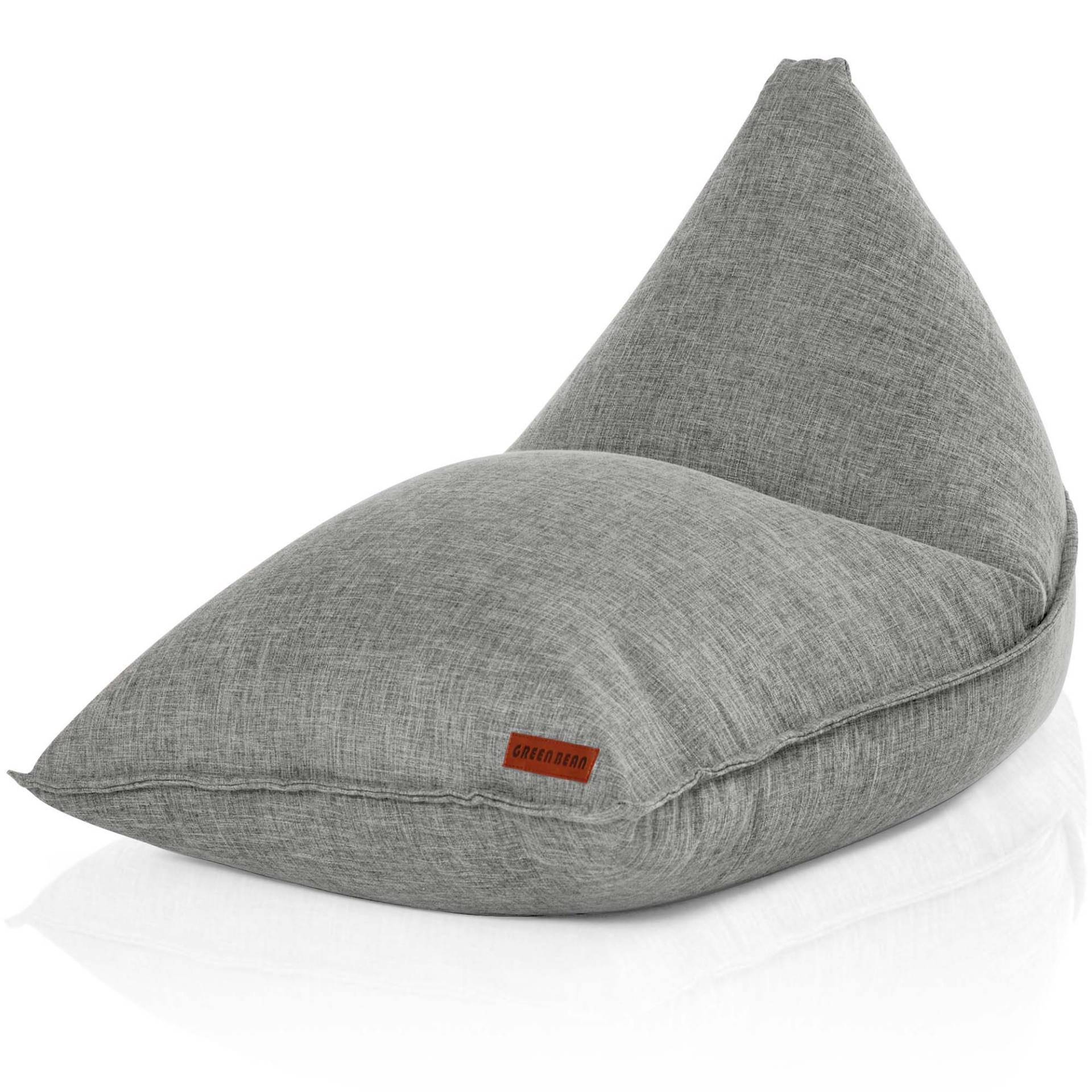 Green Bean Sitzsack Grau 100x100x150 cm