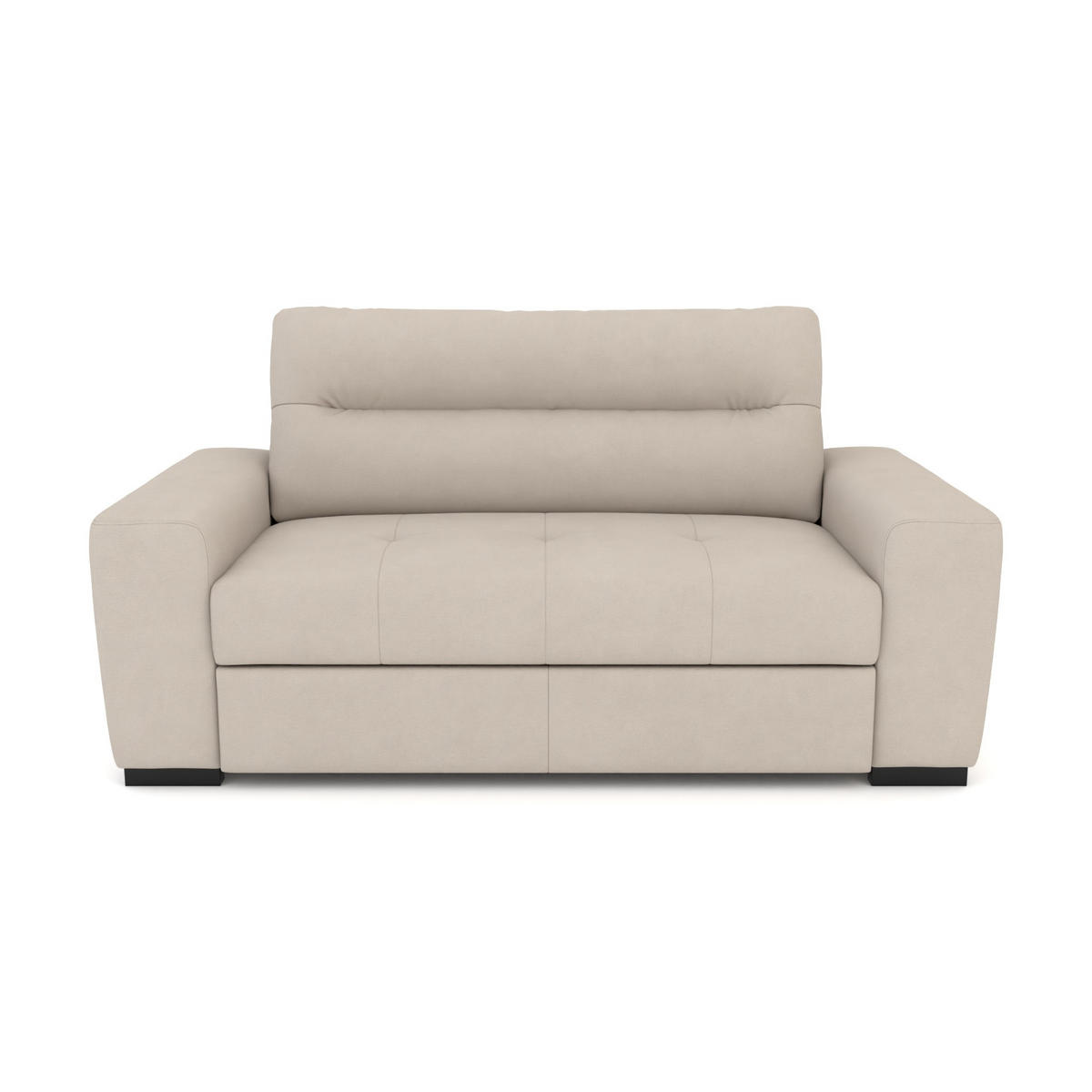 2-SITZER Carlisle Flachgewebe Beige 183/97/93 cm - Naturfarben, Kunststoff/Textil (183/93/97cm) - foamnova