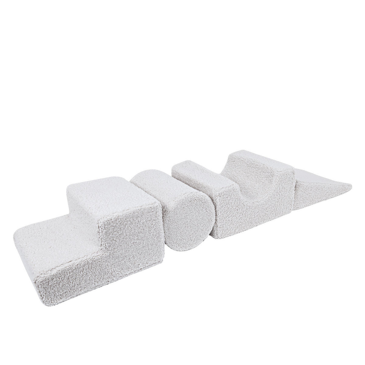 SCHAUMSTOFF-BAUSTEINE für Kinder, Shape, Bearly, Weiß - Weiß Hochglanz, Textil (45/30/169cm) - MeowBaby