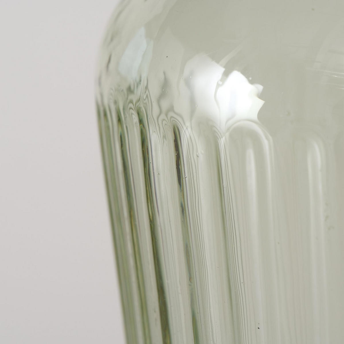GLASKARAFFE Larina Grün 1000 ml 11/11/22 cm - Grün, Glas (1L) - Boltze Home