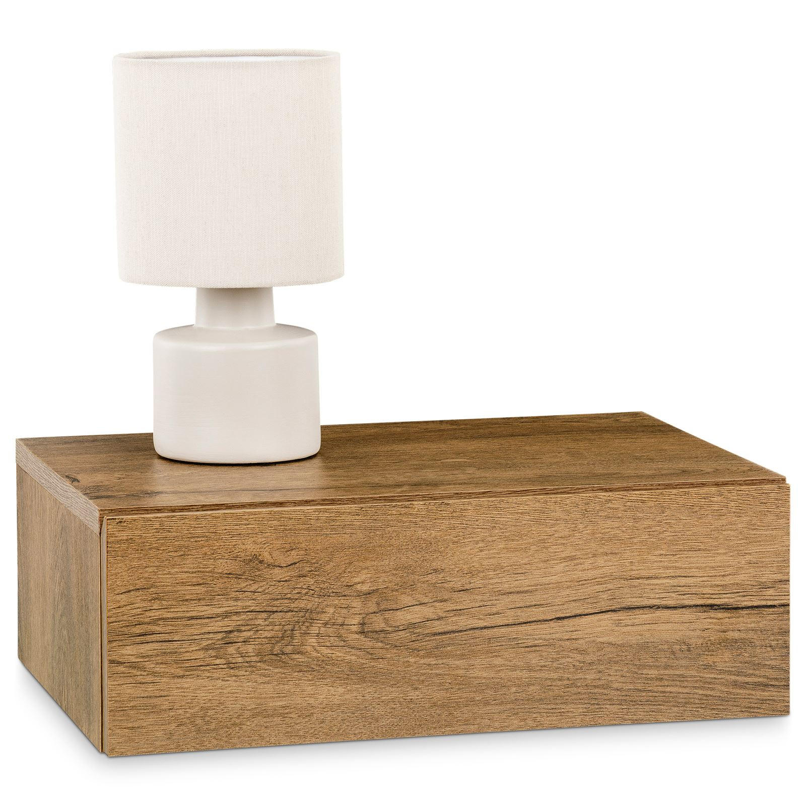 NACHTTISCH ANNE hängend - Eichefarben, Holzwerkstoff (42/14/30cm) - CARO-Möbel