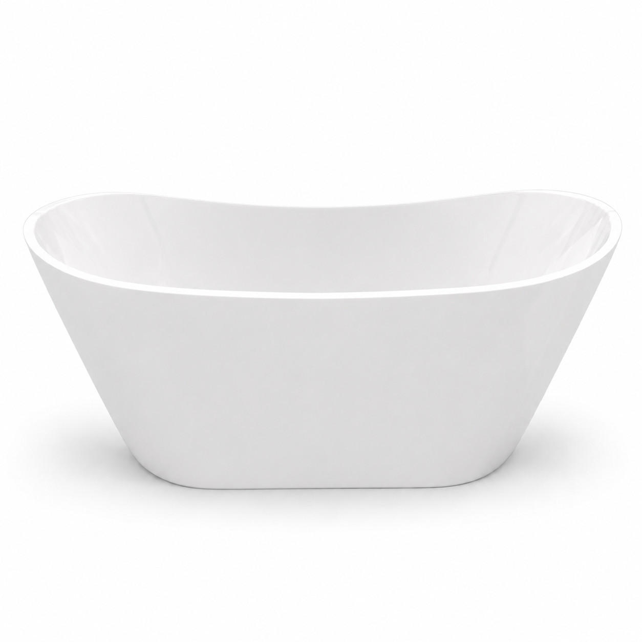 BADEWANNE rossa freistehend 170x80 cm, Set mit Klick-Klack-Ablauf - Weiß, Kunststoff (80/72/170cm) - bad land