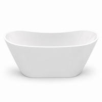 BADEWANNE rossa freistehend 170x80 cm, Set mit Klick-Klack-Ablauf - Weiß, Kunststoff (80/72/170cm) - bad land