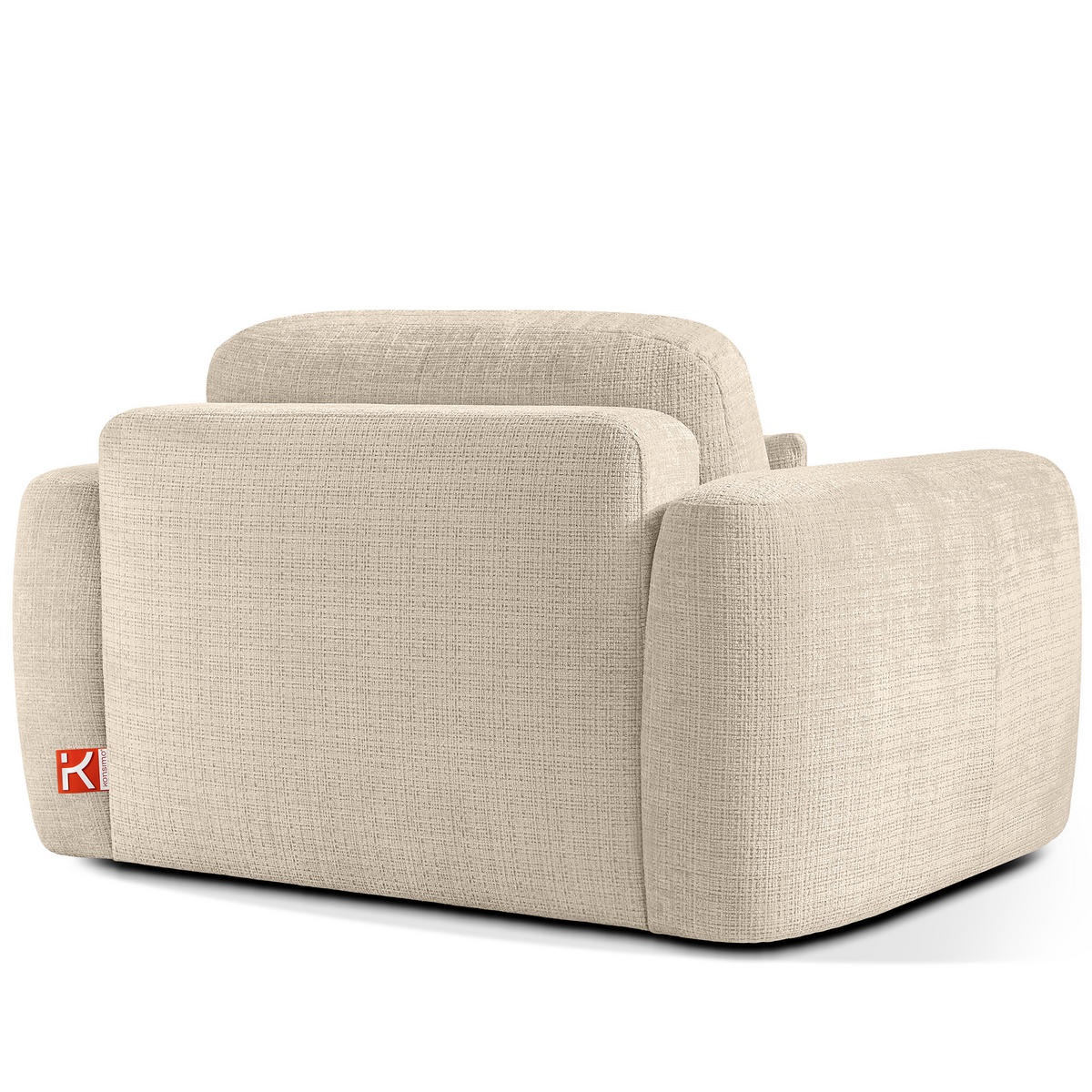 SESSEL ELOSA - Creme, Holz/Textil (145/85/115cm) - KONSIMO®