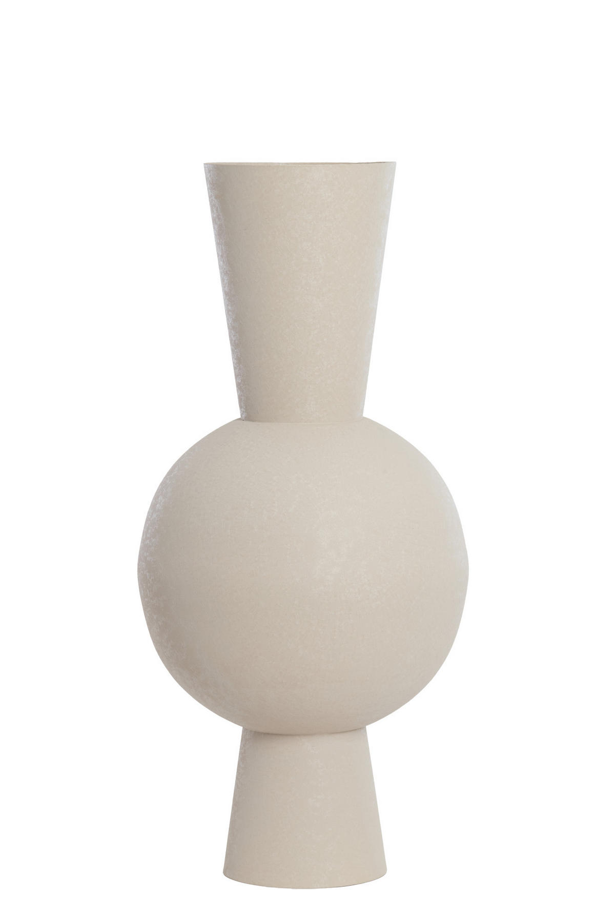 VASE Chedi Grau Ø39/83 cm - Grau, Metall (83cm) - Light & Living